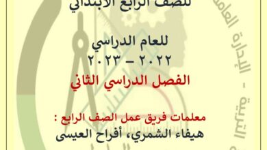 thumbnail of رياضيات اوراق عمل للصف الرابع الفصل الثاني