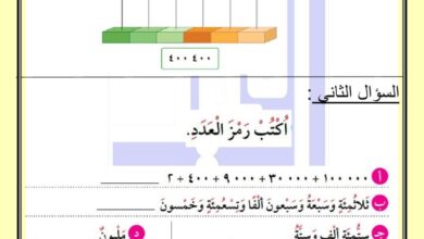 thumbnail of رياضيات اوراق عمل للصف الثالث الفصل الثاني