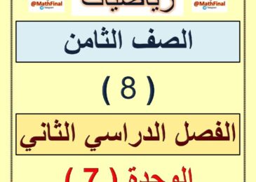 thumbnail of رياضيات مراجعة شاملة للصف الثامن الفصل الدراسي الثاني