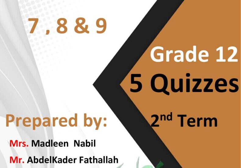 thumbnail of لغة انجليزية تدريبات و اوراق عمل ا. مادلين ثاني عشر فصل ثاني