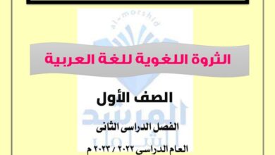 thumbnail of لغة عربية الثروة اللغوية للصف الاول الفصل الثاني
