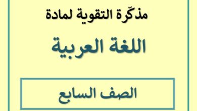 thumbnail of لغة عربية مذكرة التقوى تدريبات و اوراق عمل للصف السابع الفصل الثاني