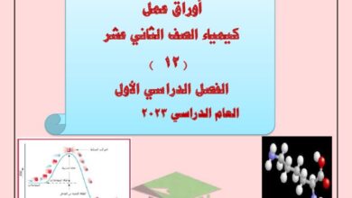 thumbnail of كيمياء مذكرة ا. هاني نوح اوراق عمل شاملة للصف الثاني عشر الفصل الدراسي الاول