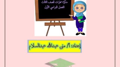 thumbnail of لغة عربية تدريبات نحوية و اوراق عمل للصف الثالث الفصل الاول