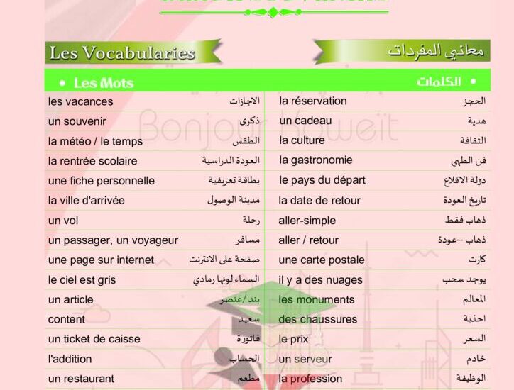 thumbnail of لغة فرنسية مذكرة شرح كاملة روعة للصف الثاني عشر الفصل الاول