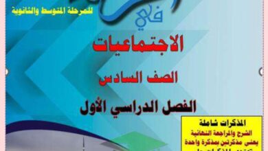 thumbnail of اجتماعيات مذكرة اقرأ اوراق مراجعة رائعة للصف السادس الفصل الاول