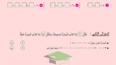 thumbnail of رياضيات نموذج اختبار تقويمي (1) للصف الخامس الفصل الاول