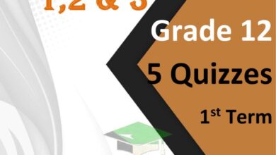 thumbnail of لغة انجليزية اوراق عمل التدريب على الامتحانات للصف الثاني عشر الفصل الاول