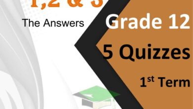 thumbnail of لغة انجليزية اوراق عمل التدريب على الامتحانات [محلولة] للصف الثاني عشر الفصل الاول
