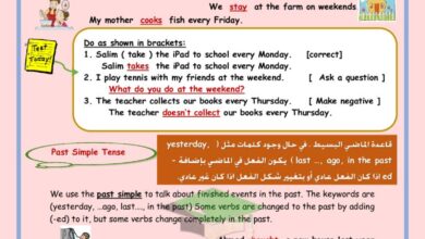 thumbnail of مذكرة قواعد اللغة الانجليزية وتدريبات عليها للصف التاسع الفصل الاول