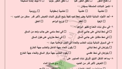 thumbnail of احياء مراجعة قصير اول مدرسة التميز النموذجية للصف الحادي عشر الفصل الاول