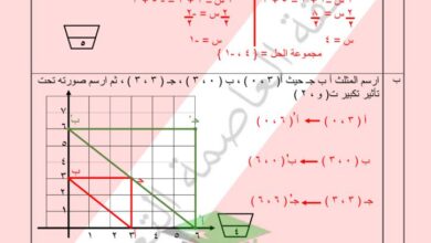 thumbnail of رياضيات اختبار تجريبي مدرسة عبادة بن الصامت للصف التاسع الفصل الاول [محلول]