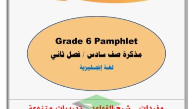 thumbnail of لغة انجليزية مذكرة ا. خالد سليم كاملة للصف السادس الفصل الثاني