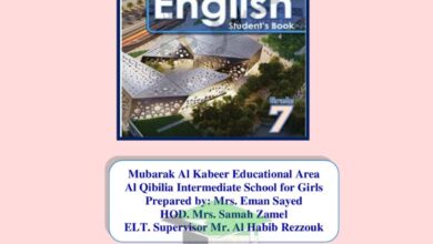 thumbnail of لغة انجليزية مذكرة شاملة ا. ايمان السيد للصف السابع الفصل الثاني