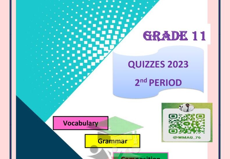 thumbnail of انجليزي نماذج اختبارات قصيرة للصف الحادي عشر الفصل الدراسي الثاني