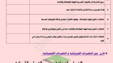 thumbnail of كيمياء مراجعة الاختبار القصير(1) للصف العاشر الفصل الدراسي الثاني
