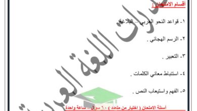 thumbnail of لغة عربية قدرات للصف الحادي عشر الفصل الدراسي الثاني