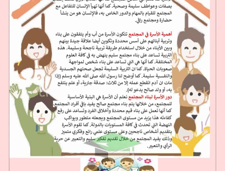 thumbnail of لغة عربية مشروع الاسرة للصف السادس الفصل الدراسي الثاني