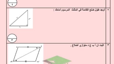 thumbnail of رياضيات امتحان تجريبي الاحمدي للصف الثامن الفصل الدراسي الثاني