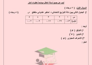 thumbnail of رياضيات نماذج اختبارات تجريبية للصف الثاني عشر ادبي الفصل الثاني