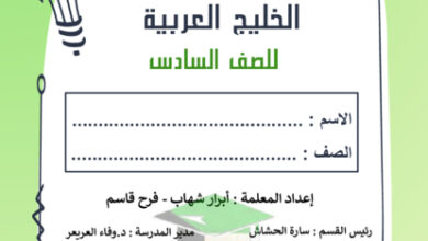 thumbnail of مذكرة اجتماعيات الصف السادس الفصل الأول # مدرسة فاطمة بنت اليمان