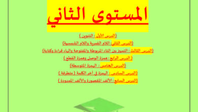 thumbnail of مذكرة تأسيس عربي الصف الثاني الفصل الأول# أ.حمادة