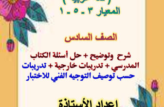 thumbnail of مذكرة درس الأفعال الناسخة عربي للصف السادس الفصل الأول # أ. هيام البيلي