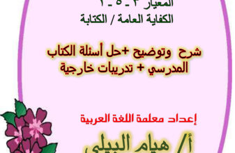 thumbnail of مذكرة درس الجملة الفعلية عربي للصف السادس الفصل الأول # أ. هيام البيلي