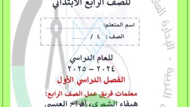 thumbnail of مذكرة رياضيات رابع ابتدائي فصل أول # مدرسة محمد الشايع