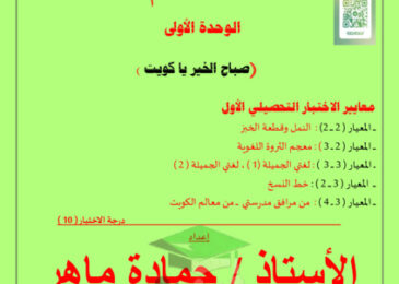 thumbnail of مذكرة شرح درس (صباح الخير ياكويت) ثالث ابتدائي فصل أول # أ. حمادة ماهر