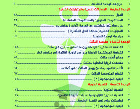 thumbnail of مذكرة روعة رياضيات للصف التاسع الفصل الثاني