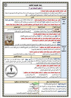 thumbnail of مذكرة ابو محمد فلسفة للصف الثاني عشر ادبي الفصل الثاني