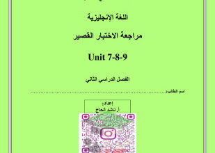 thumbnail of مراجعة الاختبار القصير انجليزي للصف الثاني عشر الفصل الثاني # ا. ناشد الحاج