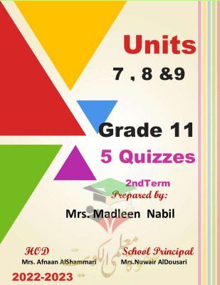 thumbnail of مراجعة انجليزي للصف الحادي عشر الفصل الثاني # ا. مادلين