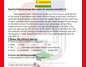 thumbnail of نموذج الاختبار التقييمي (1) انجليزي للصف التاسع الفصل الثاني # مدرسة التميز النموذجية