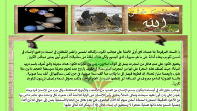 thumbnail of مشروع عجائب خلق الله للصف الثامن الفصل الثاني
