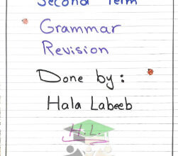 thumbnail of ملخص قواعد انجليزي للصف التاسع الفصل الثاني # أ. هالة لبيب