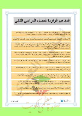 thumbnail of ملخص مفاهيم و تعاريف تاريخ للصف الثاني عشر ادبي الفصل الثاني