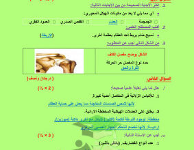 thumbnail of نماذج اختبارات قصير محلولة أحياء للصف الحادي عشر علمي الفصل الثاني