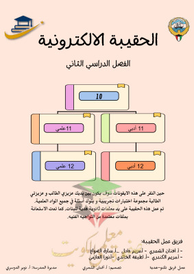 thumbnail of اختبارات الكترونية على جميع المواد للمرحلة الثانوية الصف العاشر والحادي عشر والثاني عشر الفصل الثاني
