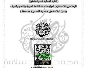 thumbnail of دليل كتابة الخطبة عربي للصف الثاني عشر الفصل الثاني