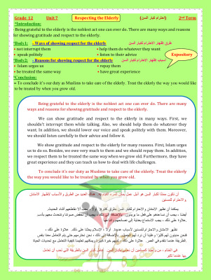 thumbnail of موضوعات التعبير المهمة والمتوقعة انجليزي للصف الثاني عشر الفصل الثاني# أ. هاني