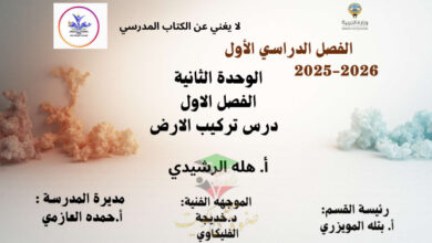 thumbnail of المنهج الجديد علوم للصف السابع الفصل الأول انفوجرافيك تركيب الأرض