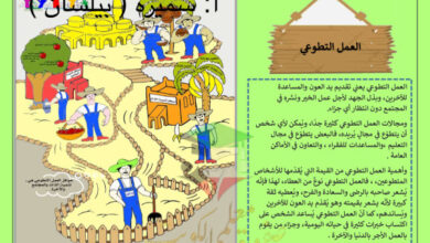 thumbnail of المنهج الجديد لغة عربية للصف الخامس الإبتدائي الفصل الأول مشروع العمل التطوعي