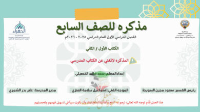 thumbnail of المنهج الجديد رياضيات للصف السابع الفصل الأول ملخص شامل مدرسة عبدالله بن سهيل