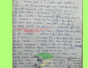 thumbnail of تمارين على قواعد اللغة الفرنسية للصف الثاني عشر أدبي الفصل الأول